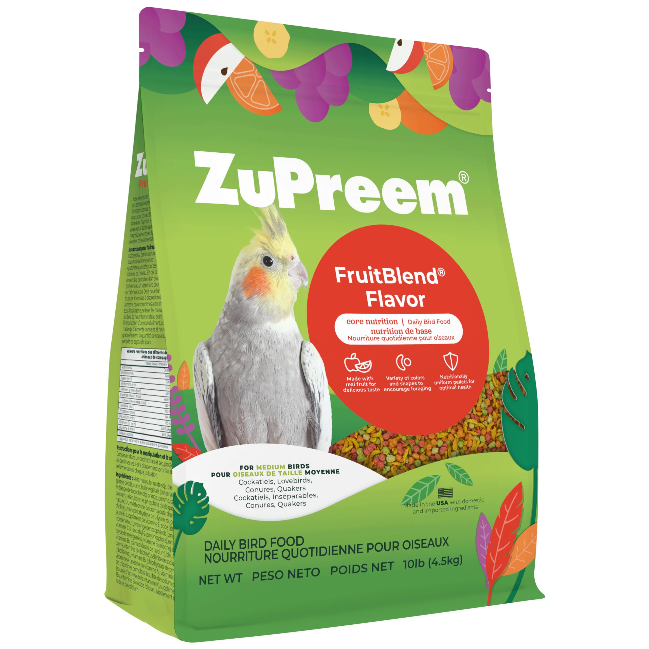 Amazon | ズプリーム (ZuPreem) フルーツブレンド FB Mサイズ 4.5kg